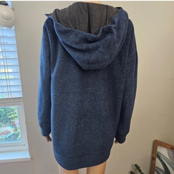 New Balance hoodie Large blue fleece sweatshirt - Picture 7 of 13